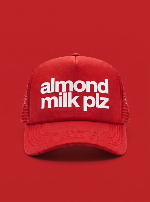 Gorra trucker "almond milk plz" Bean & Brim, vista frontal