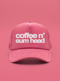 Gorra trucker "coffee n'sum head" Bean & Brim, vista frontal