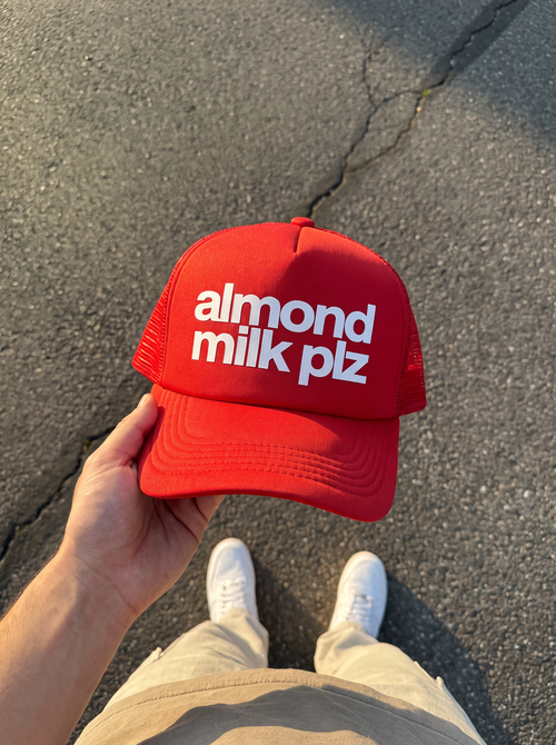 Gorra trucker "almond milk plz" Bean & Brim, vista lateral